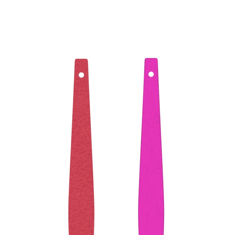 Leather insert – Bracelets, Intense Pink / Metallic Fuchsia-lesgeorgettes