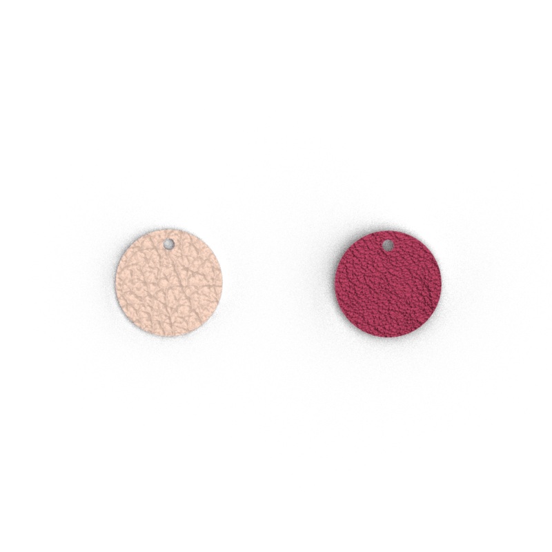 Leather insert – Necklaces, Sugared Almond / Pomegranate-lesgeorgettes