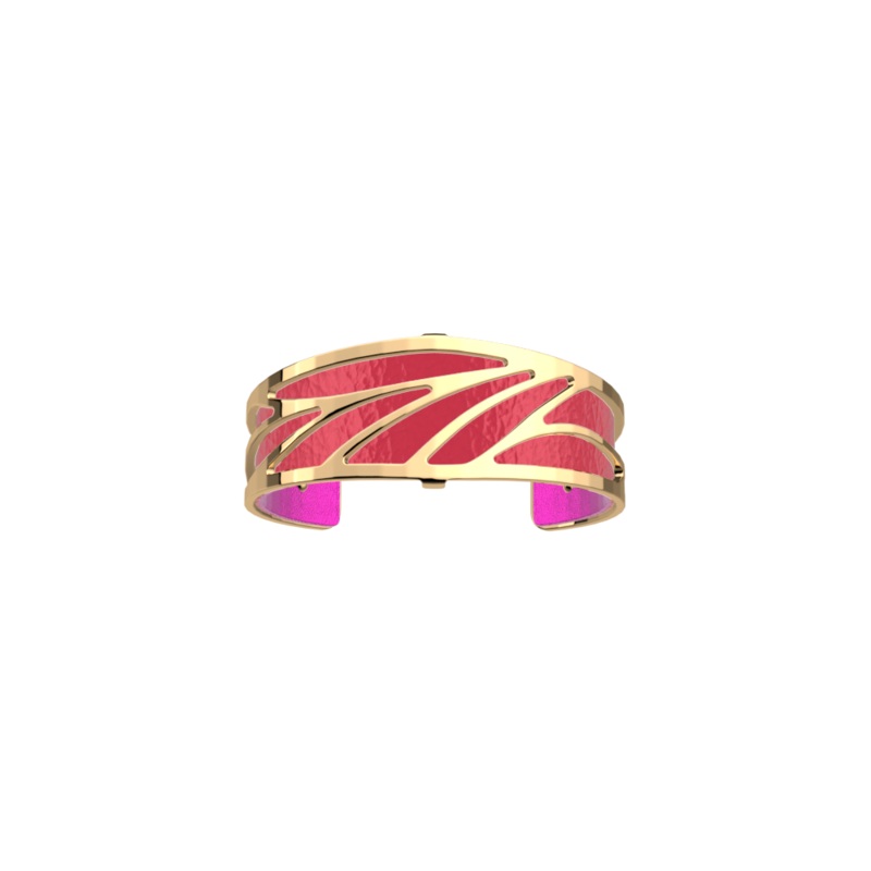 Ara flared bracelet, Intense Pink / Metallic Fuchsia reversible insert-lesgeorgettes
