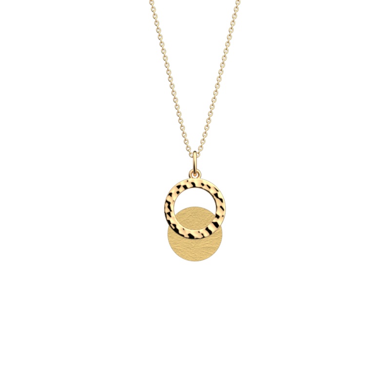 Pure Martele necklace, Gold / Sun reversible insert-lesgeorgettes