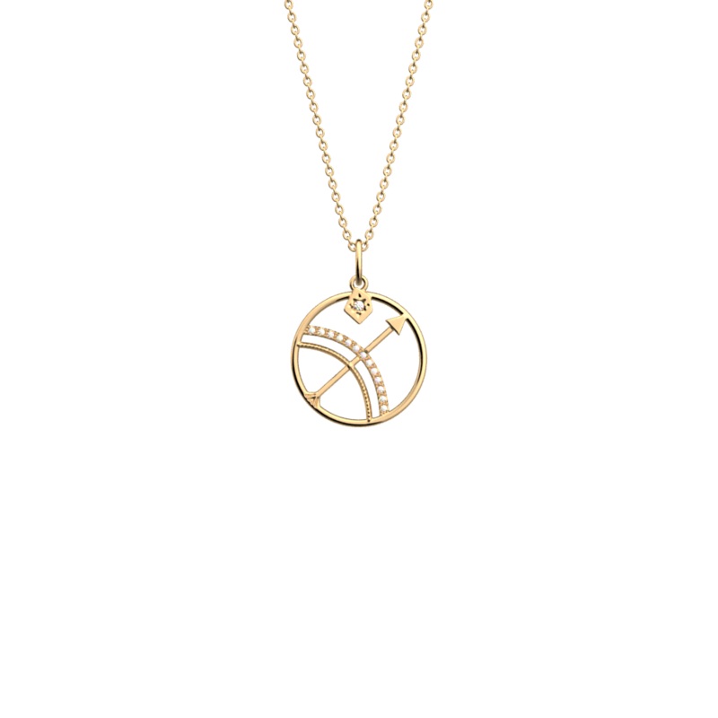 Sagittarius necklace-lesgeorgettes