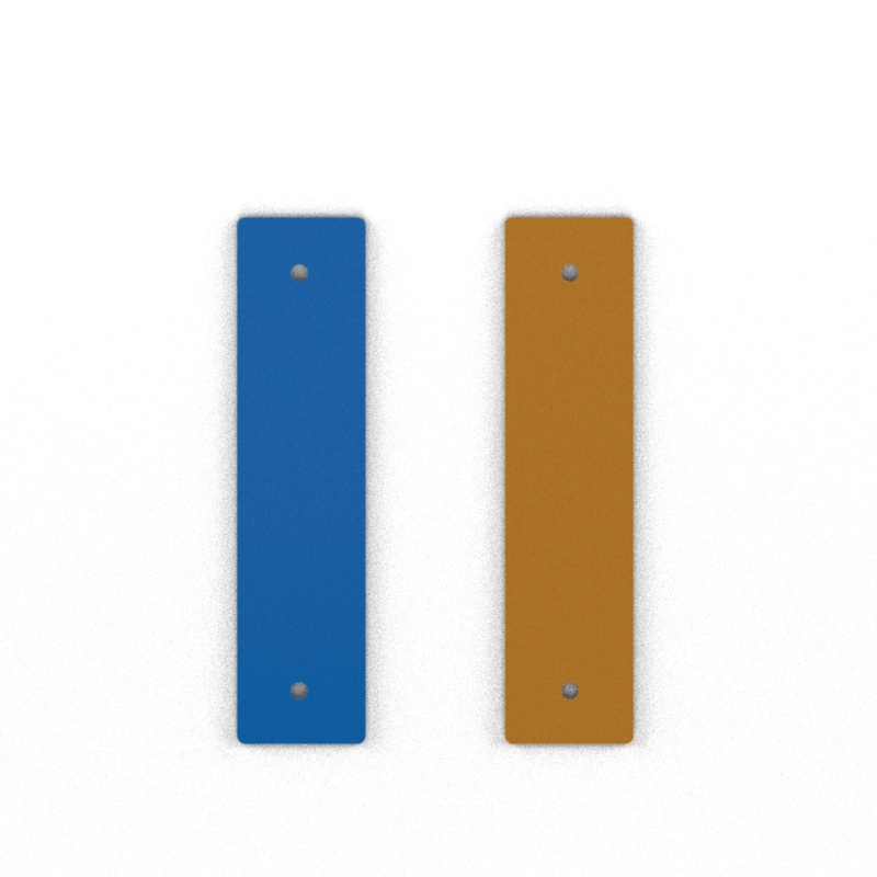 Leather insert – Necklaces & Bangles, Patent Bright Blue / Mustard Yellow-lesgeorgettes