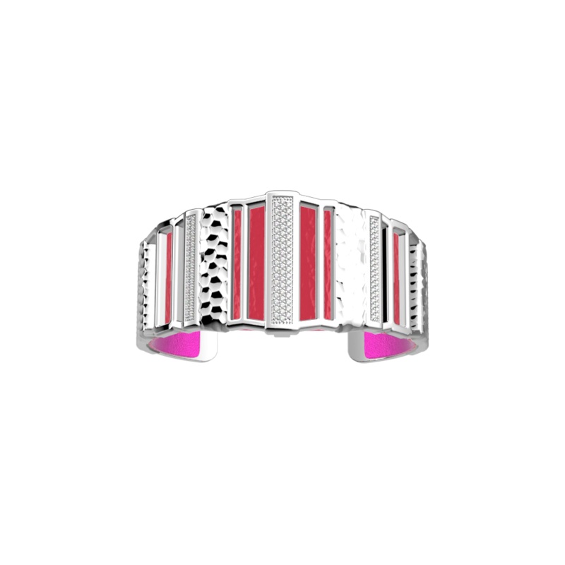 Merveille bracelet, Intense Pink / Metallic Fuchsia reversible insert-lesgeorgettes