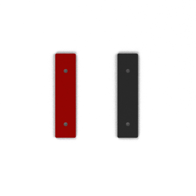 Leather insert – Necklaces & Bangles, Patent Red / Black-lesgeorgettes
