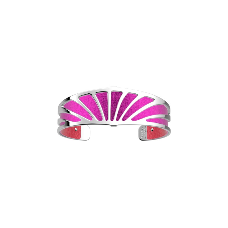 Amazone bracelet, Metallic Fuchsia / Intense Pink reversible insert-lesgeorgettes