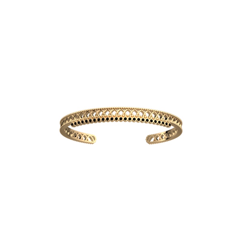 Arabesque bangle, Black Lacquer-lesgeorgettes