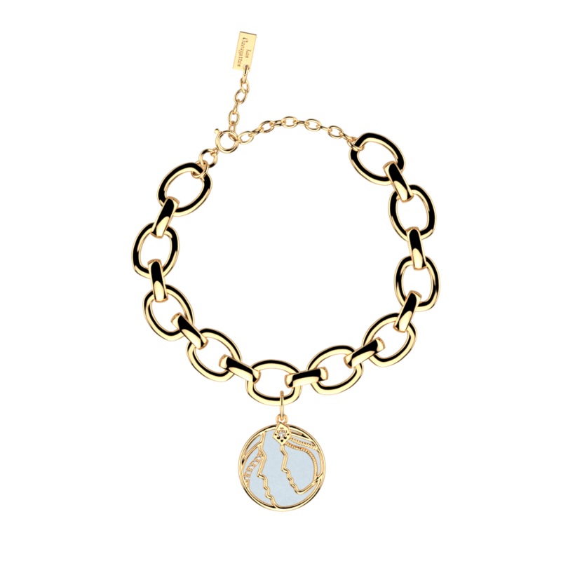 Gemini bracelet, Crystal Blue / Disco reversible insert-lesgeorgettes