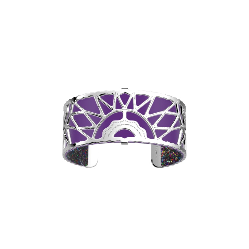 Soleil bracelet, Violet / Vibrant Glitter reversible insert-lesgeorgettes