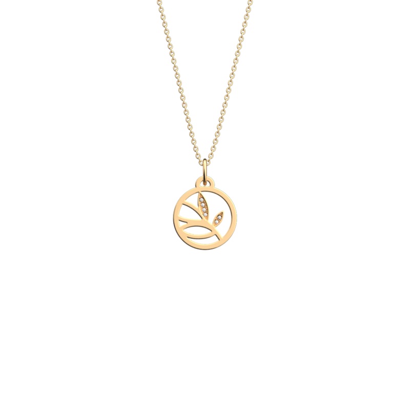 Arbre de Vie necklace, White / Black reversible insert-lesgeorgettes