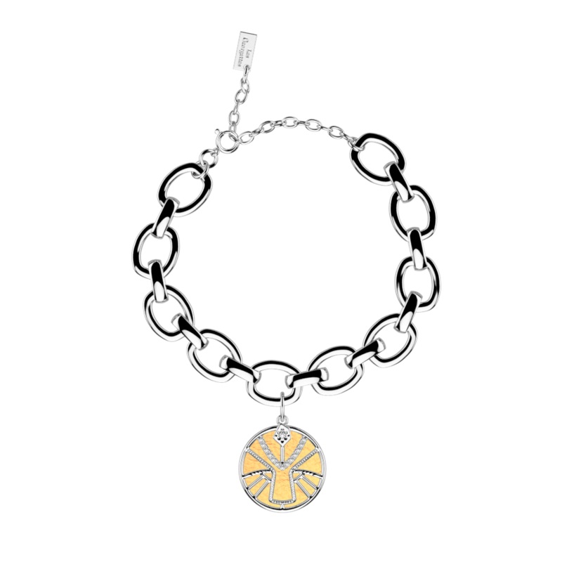 Leo bracelet, Copper / Mango reversible insert-lesgeorgettes