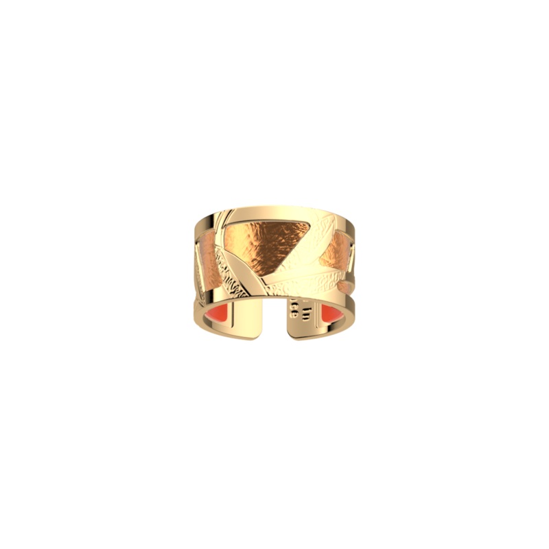 Rose des Sables ring, Copper / Mango reversible insert-lesgeorgettes