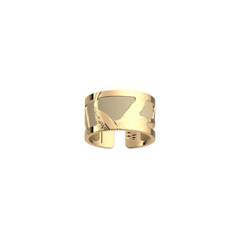 Rose des Sables ring, Cream / Gold Glitter reversible insert-lesgeorgettes