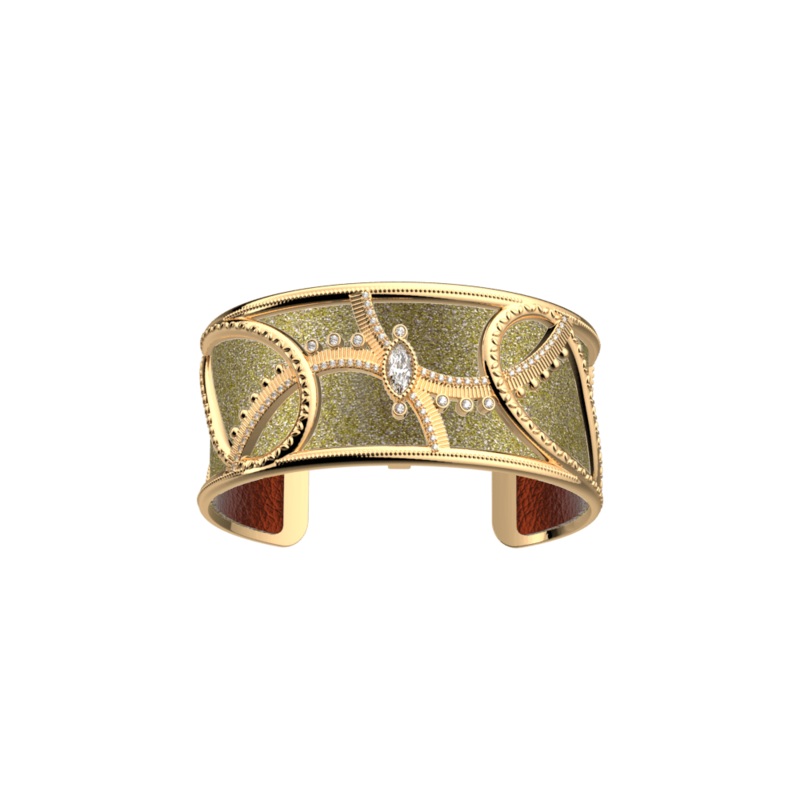 Sultane bracelet, Golden Wheat / Azalea reversible insert-lesgeorgettes