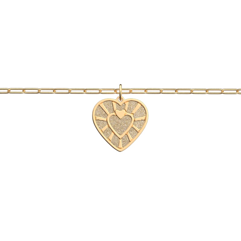 Cur bracelet, Gold Glitter / Cream reversible insert-lesgeorgettes