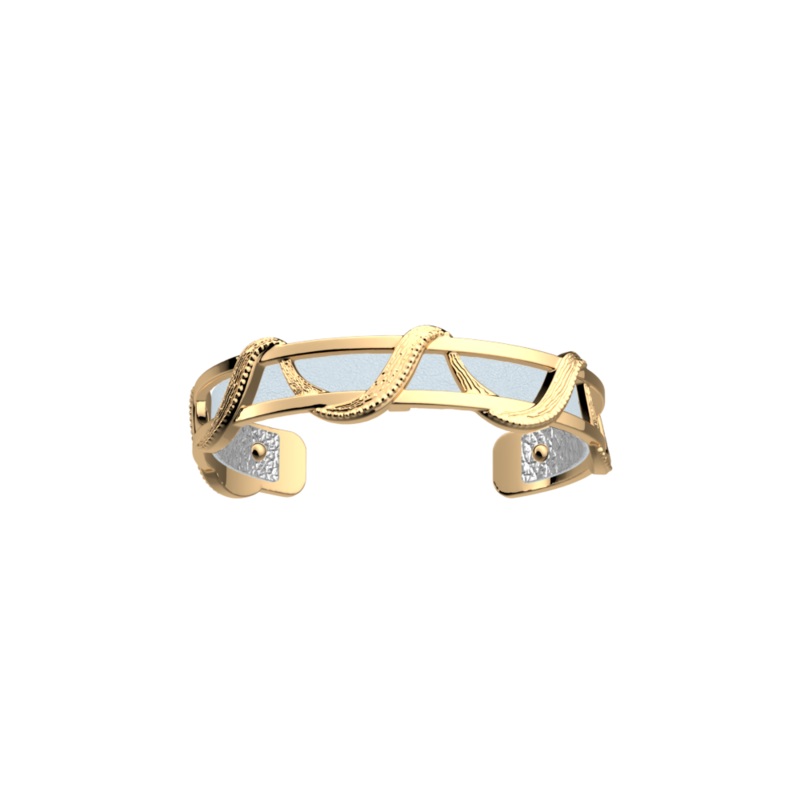 Drap bracelet, Crystal Blue / Disco reversible insert-lesgeorgettes