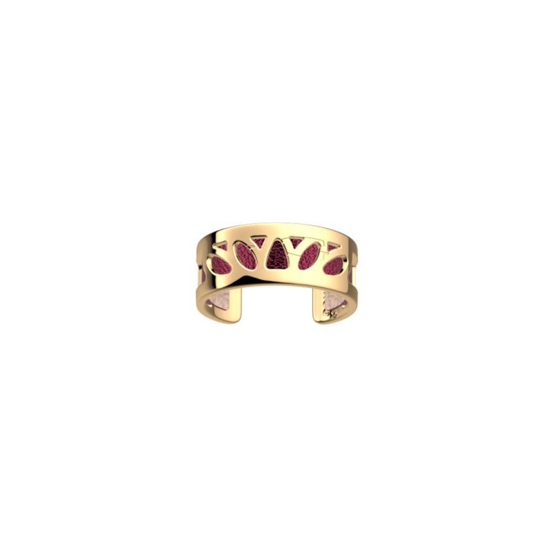 Lotus ring, Pomegranate / Sugared Almond reversible insert-lesgeorgettes