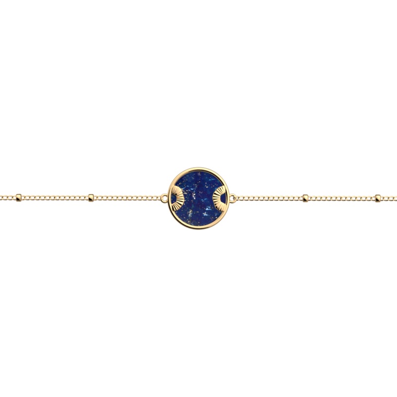 Nomade chain bracelet, Lapis Lazuli-lesgeorgettes