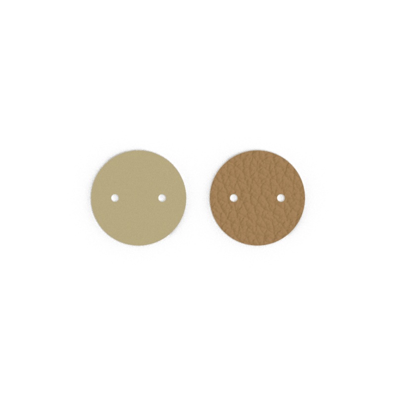 Leather insert – Necklaces, Fine Sand / Caramel-lesgeorgettes