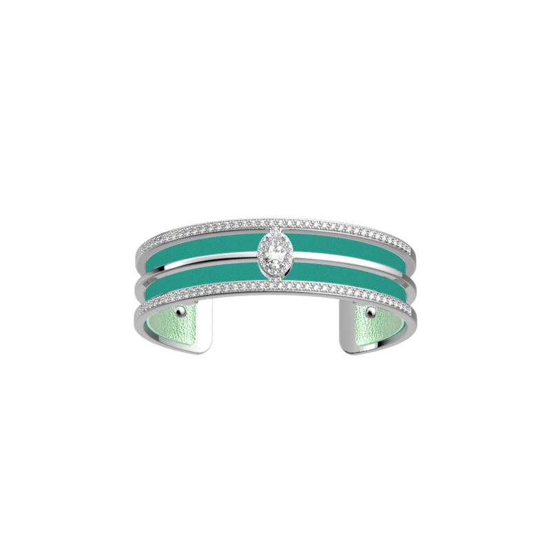 Nuit bracelet, Aquatic / Metallic Aquamarine reversible insert-lesgeorgettes