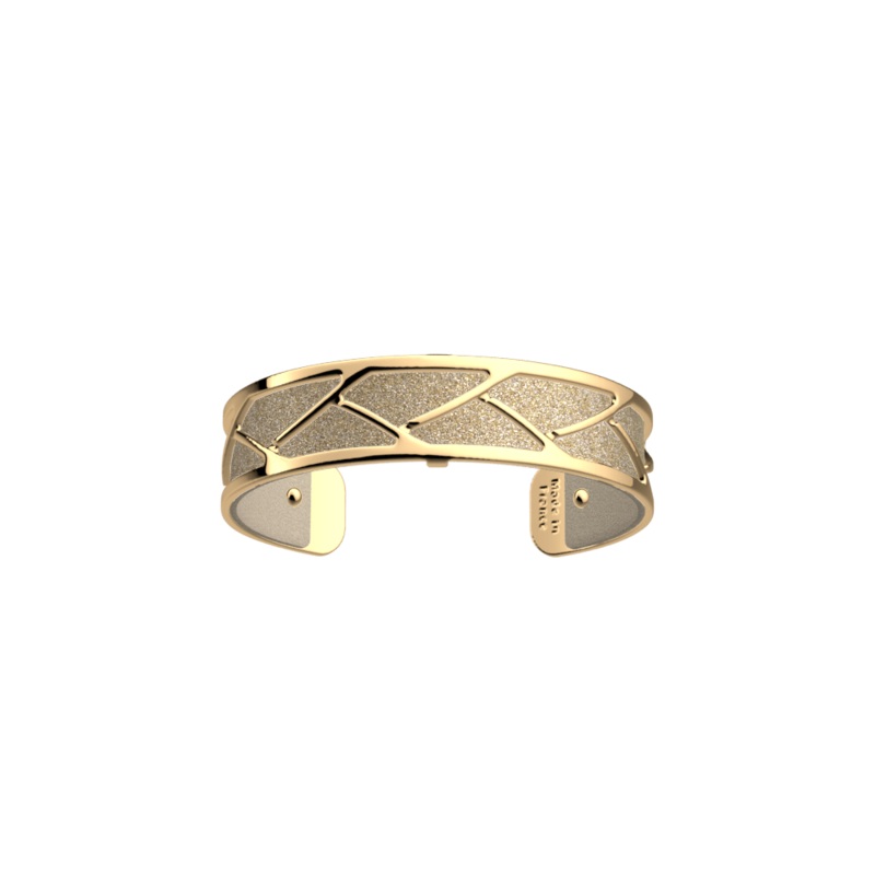 Tresse Bracelet, Cream / Gold Glitter reversible insert-lesgeorgettes