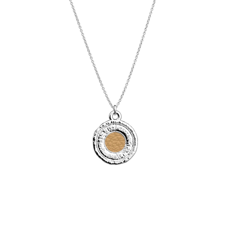 Ppite necklace, Caramel / Fine Sand reversible insert-lesgeorgettes