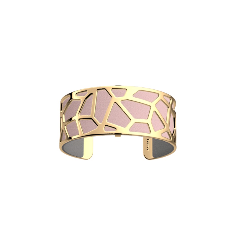 Girafe bracelet, Gold finish, Light Pink / Light Grey-lesgeorgettes