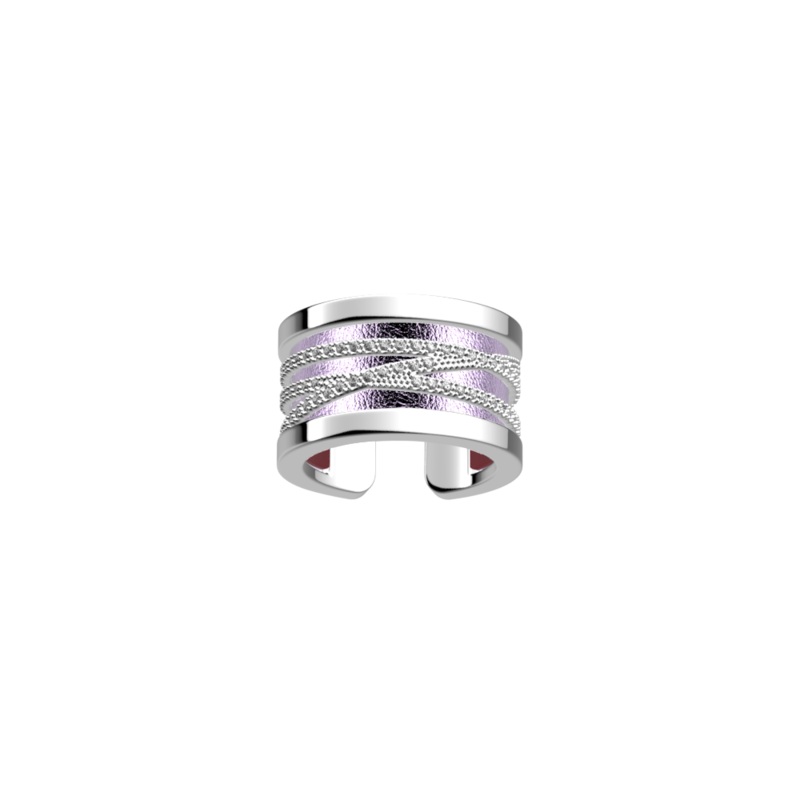 Liens ring, Metallic Lavender / Wild Violet reversible insert-lesgeorgettes