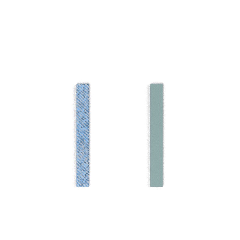 Reversible insert – Rings, Iridescent Denim / Celeste-lesgeorgettes