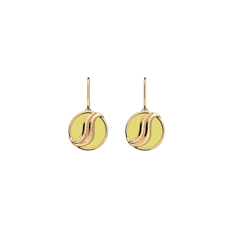 Drap earrings, Iridescent Anise / Avocado reversible inserts-lesgeorgettes