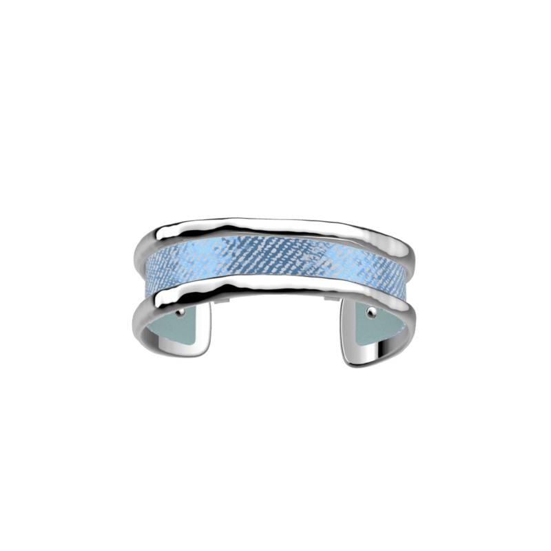 Pure Organique bracelet, Iridescent Denim / Celeste reversible insert-lesgeorgettes
